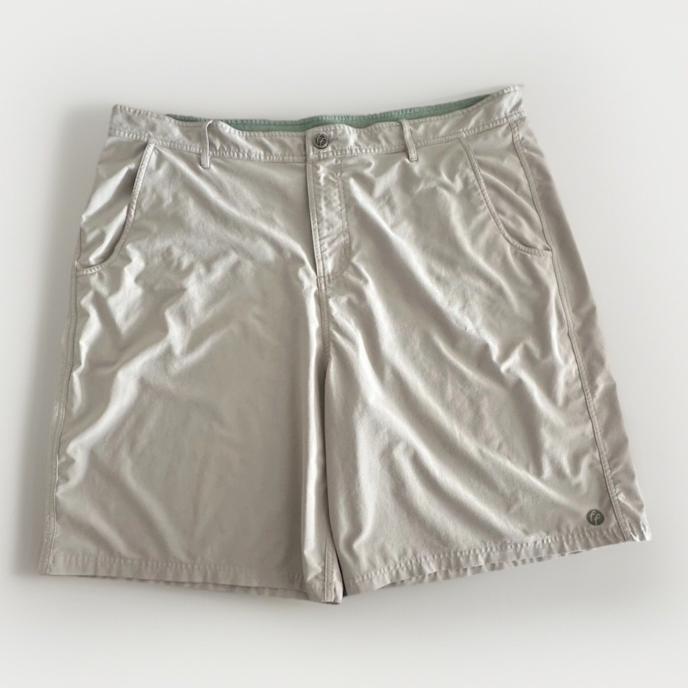 Free Fly Fishing Breeze Performance Drawstring Shorts Khaki‎ Mens 42 Outdoor